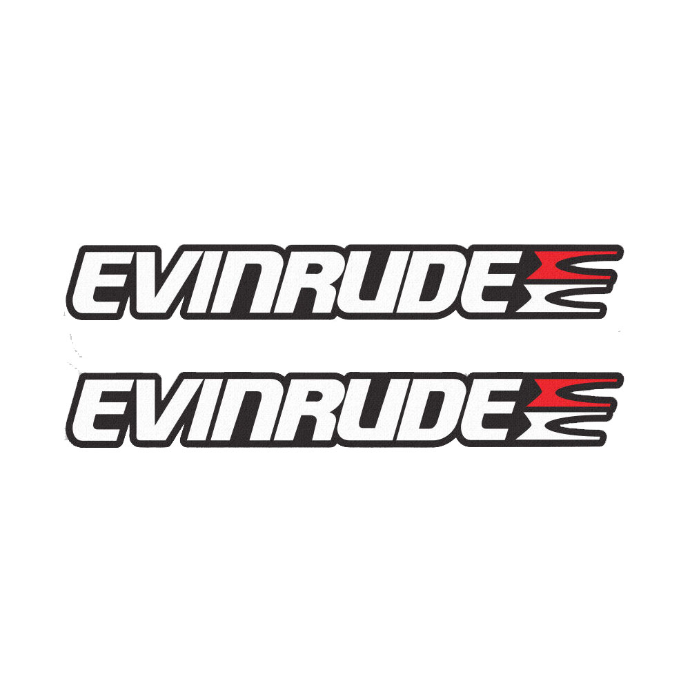 Fishing Boat Outboard Motor - Evinrude sticker çıkartması vinil Dıştan Takma